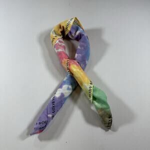 Abercrombie Tie Dye Rainbow Multicolored Pride Lightweight Bandanna - OS